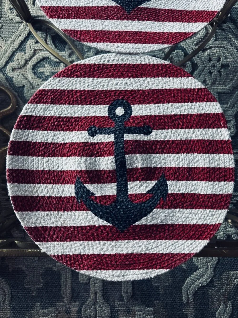 2 Vintage Nautical Anchor Placemats 15